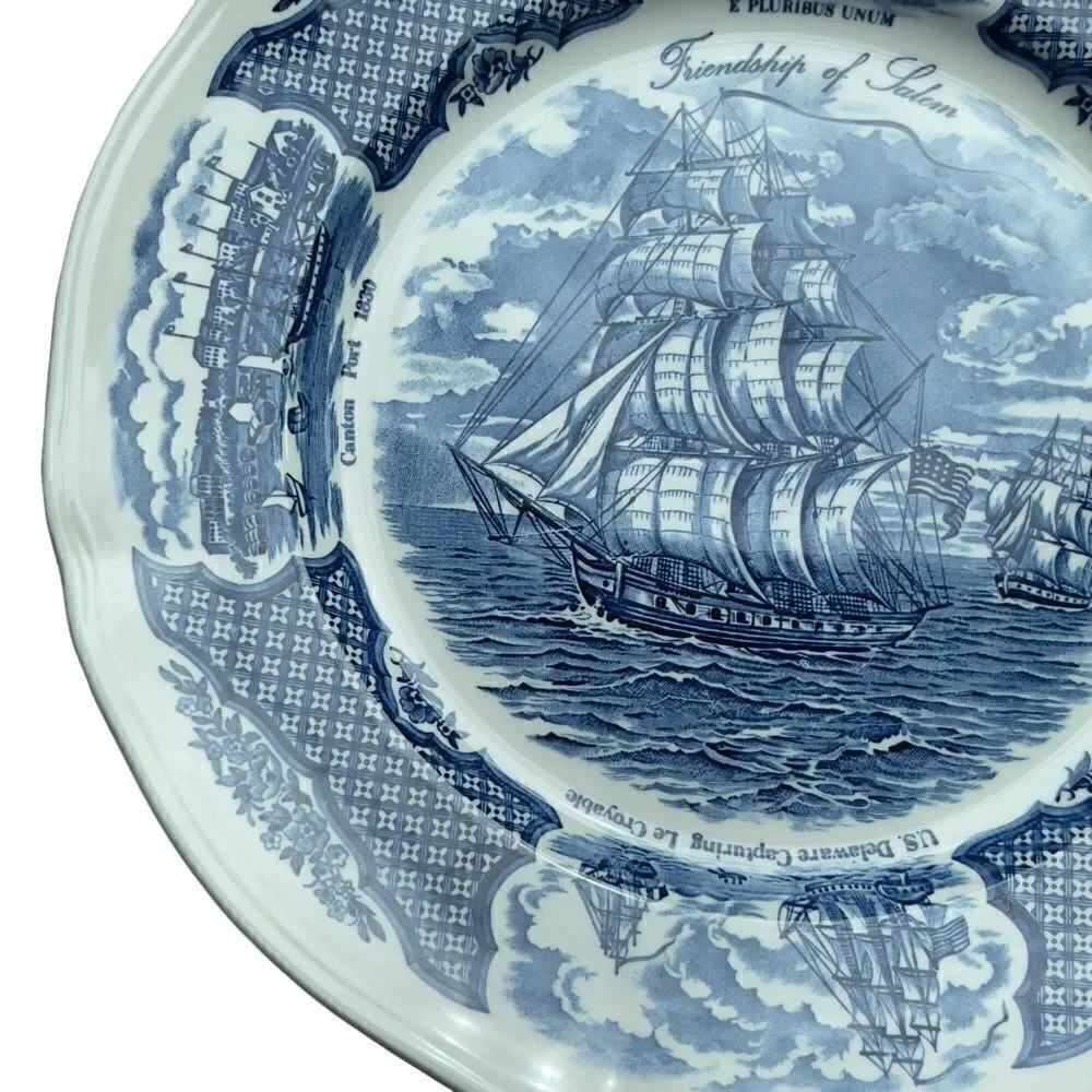 Alfred Meakin 1970’s Friendship of Salem Fair Winds Collectible Plate 10.5” #6